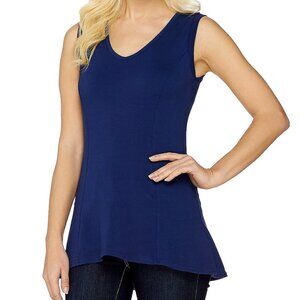 Kathleen Kirkwood Cotton Spandex V-Neck Swing Cami Top  16236